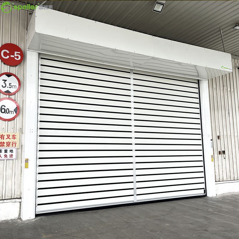 出口硬质快速门尺寸定制保温防风智能升降厂房车间铝合金快速门