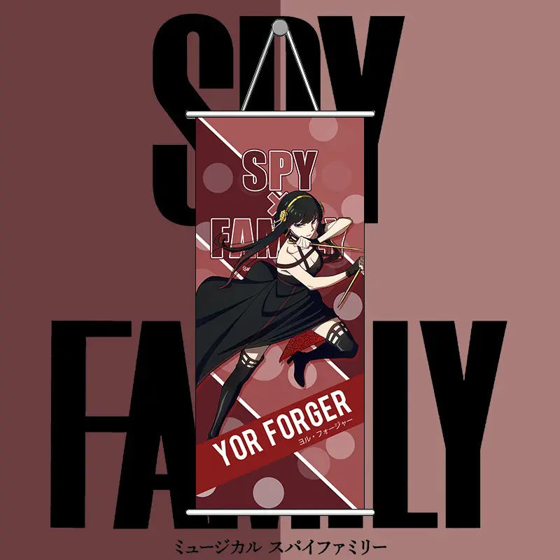 动漫挂画间谍过家家阿尼亚约尔 spy family  74x35m墙画