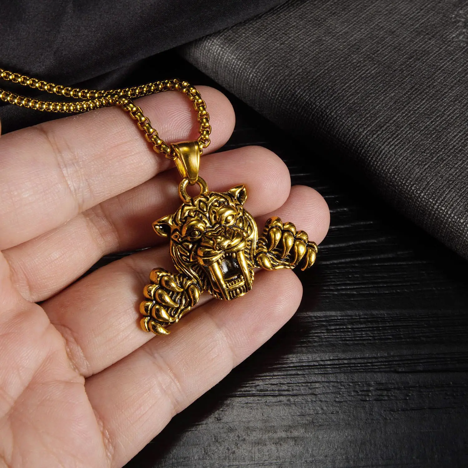 欧美时尚健身钛钢男士女士钛钢不锈钢链条项链男女吊坠挂坠饰品