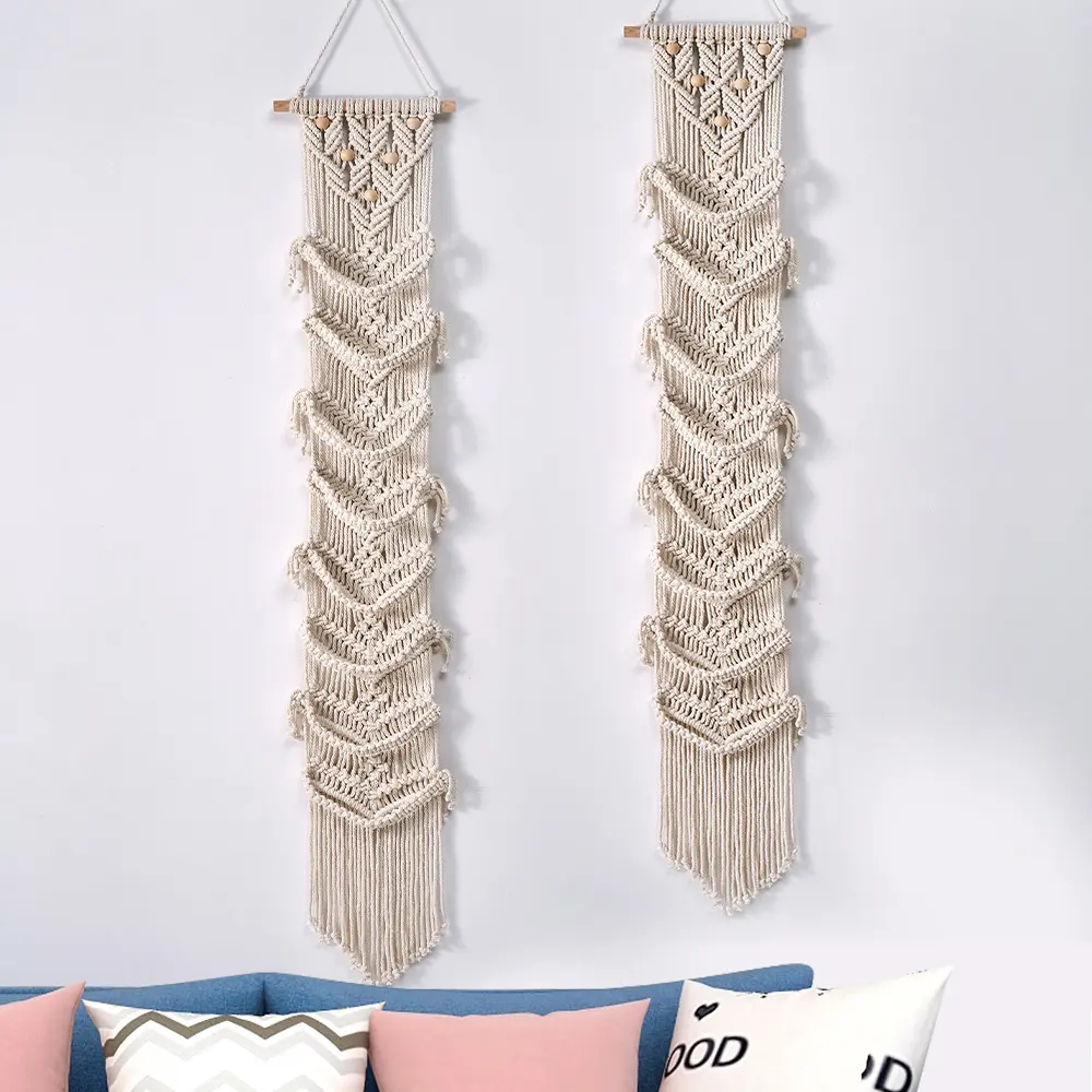 帽子收纳挂架 北欧ins风手工编织波亚风装饰鸭挂饰挂架