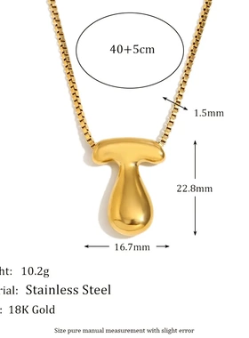 欧美时尚简约小众个性嘻哈爆款项饰不锈钢镀18k金气泡字母项链女