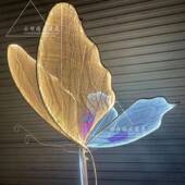 9QXC婚庆道具铁艺发光蝴蝶挂件吊顶装 饰婚礼T台路引迎宾舞台装 饰