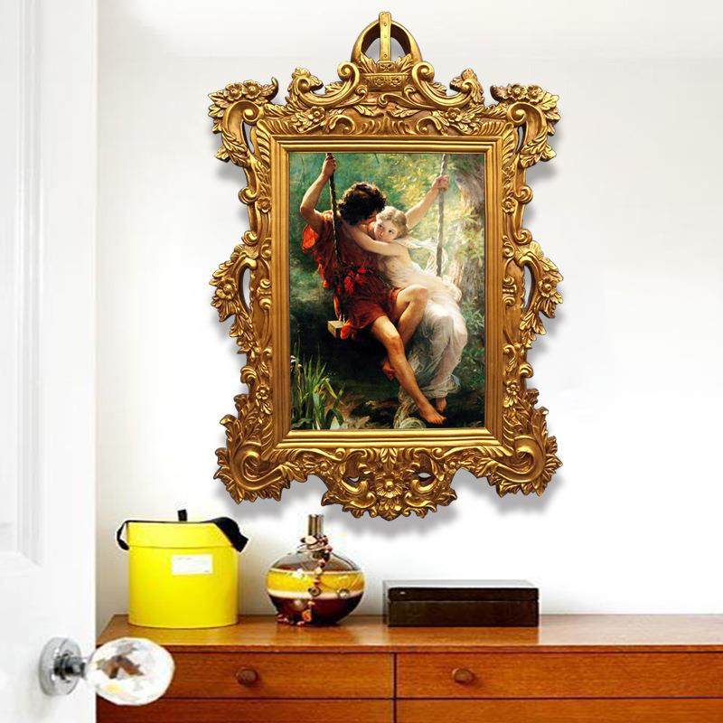 欧式油画框复古艺术品外框玄关装裱镜框照片相框客厅背景装饰相框