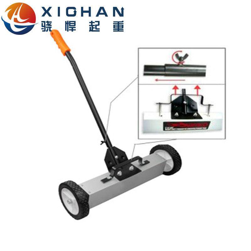 地面磁力清道夫拾铁器车间铁销清理车强磁工具手推除铁吸铁车
