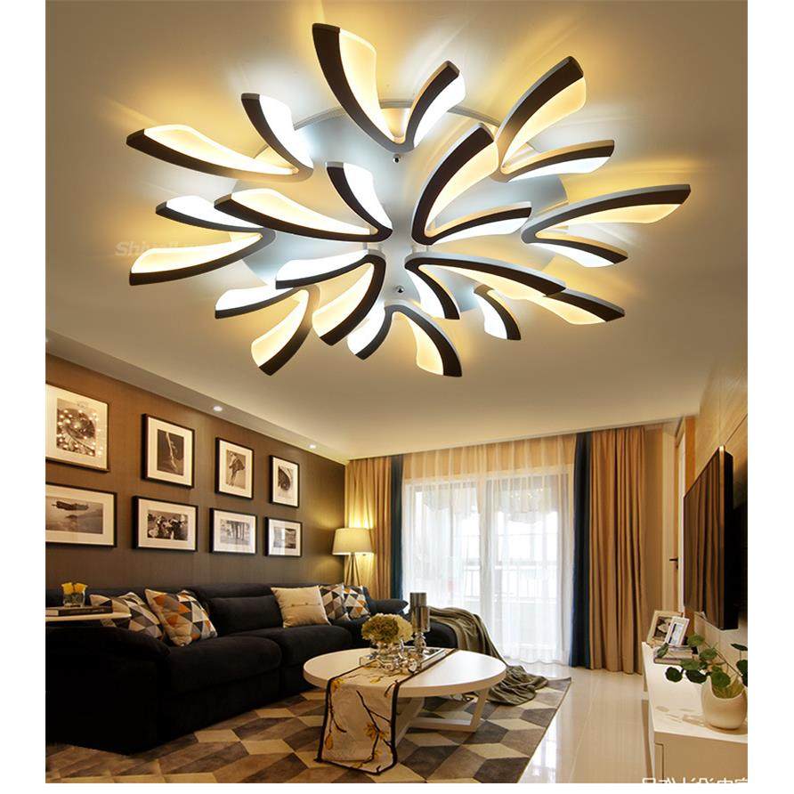蒲公英吸顶吊灯大厅高亮现代简约客厅卧室遥控灯具艺术花型吸顶灯