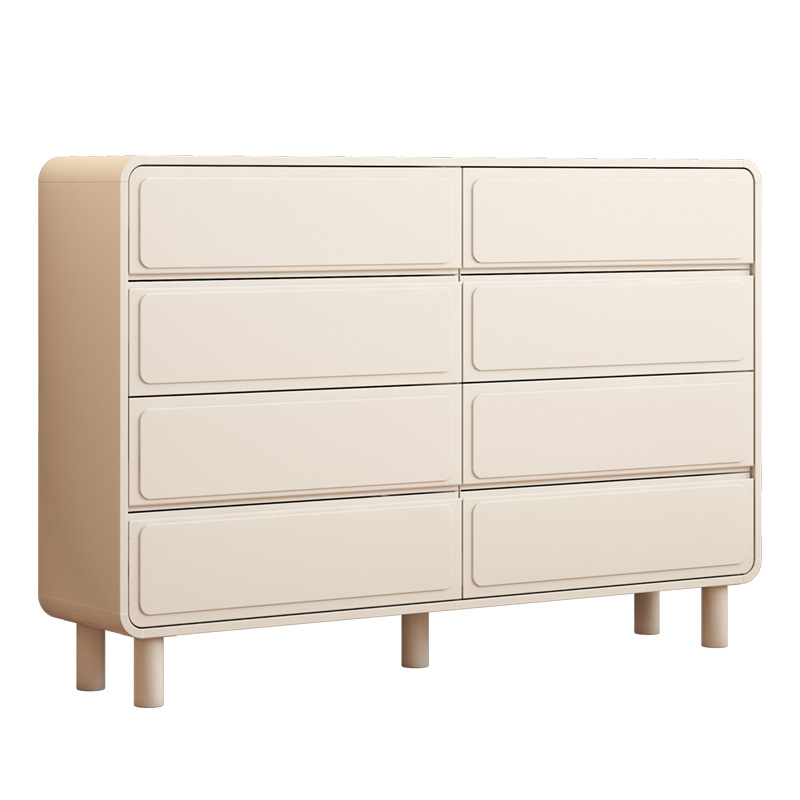 奶油风超薄斗柜卧室床尾八斗柜五斗柜收纳柜客厅靠墙收纳柜抽屉柜