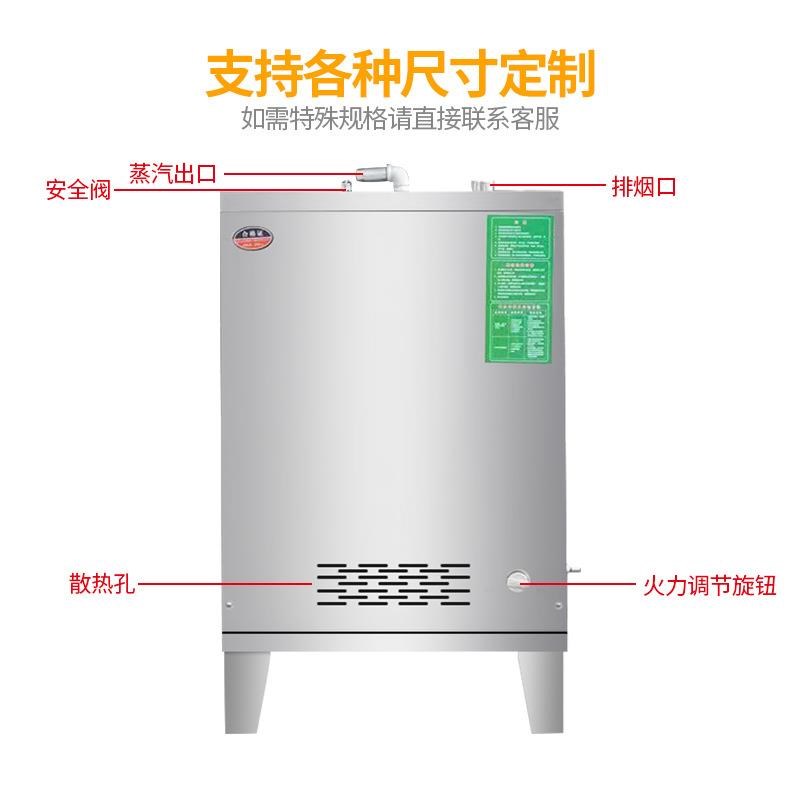 不锈钢节能蒸汽发生器 蒸馒头煮酒蒸菜燃气锅炉