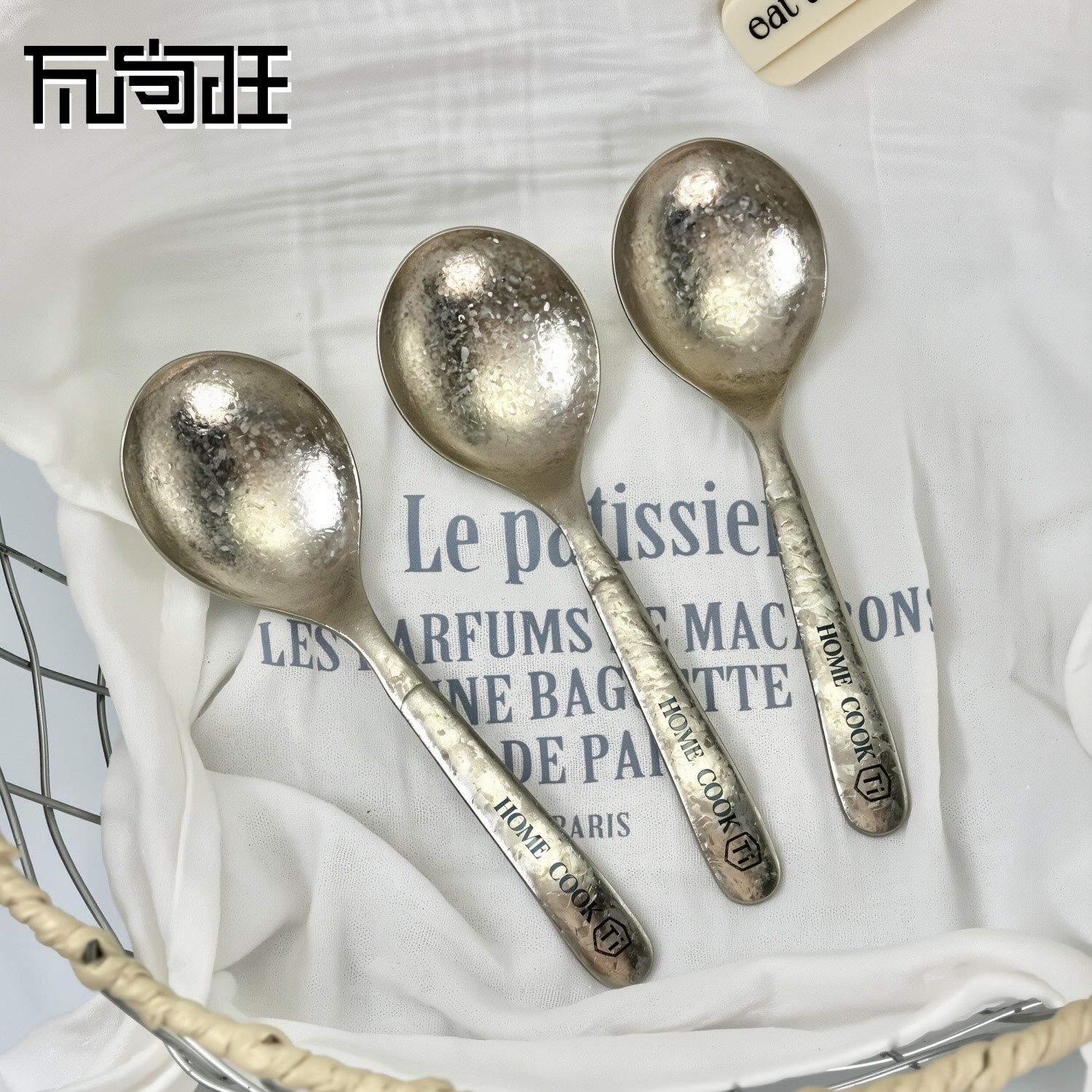 瓦尚旺ins风短柄儿童勺纯钛质饺子勺餐勺韩式拌饭勺餐桌汤勺粥勺,厨房/烹饪用具,汤勺,淘宝优惠券,粉丝福利购,淘宝优惠卷