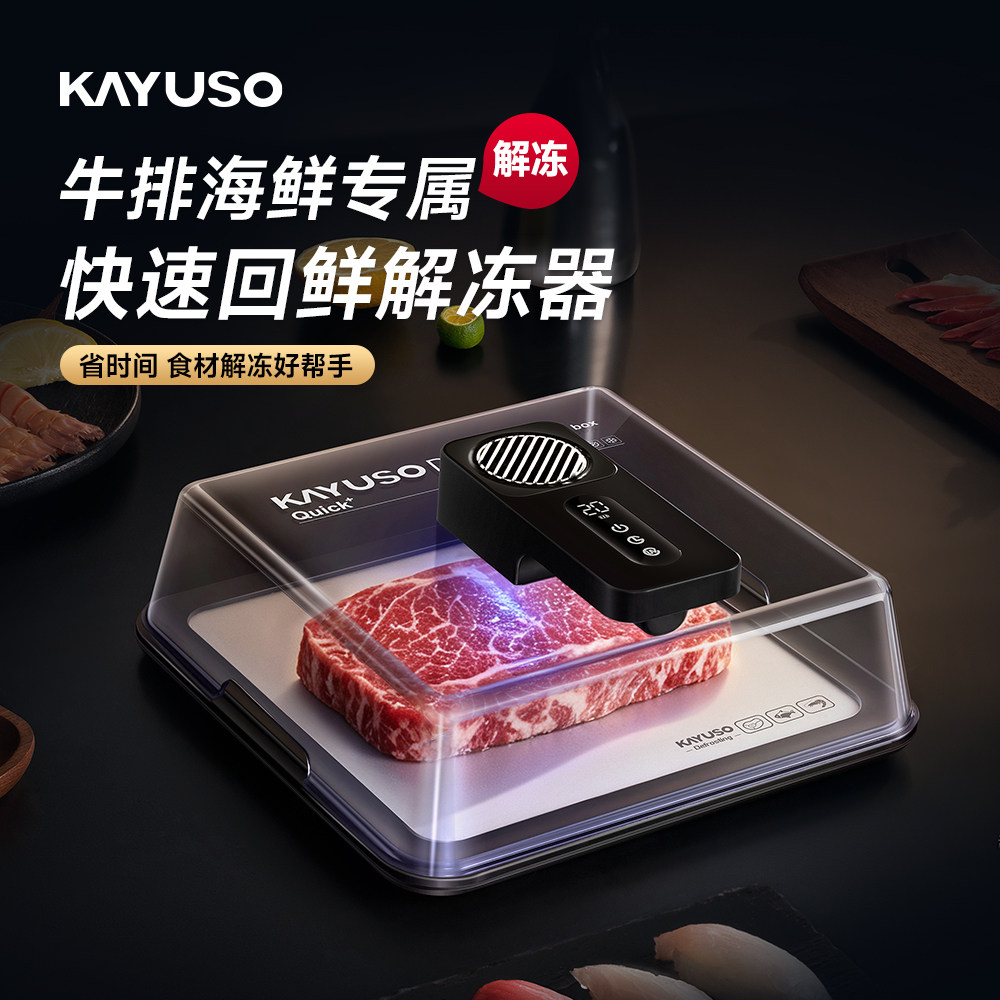 KAYUSO极速回鲜解冻器厨房食材快速解冻神器家用化冻除菌导热板 - 实物图