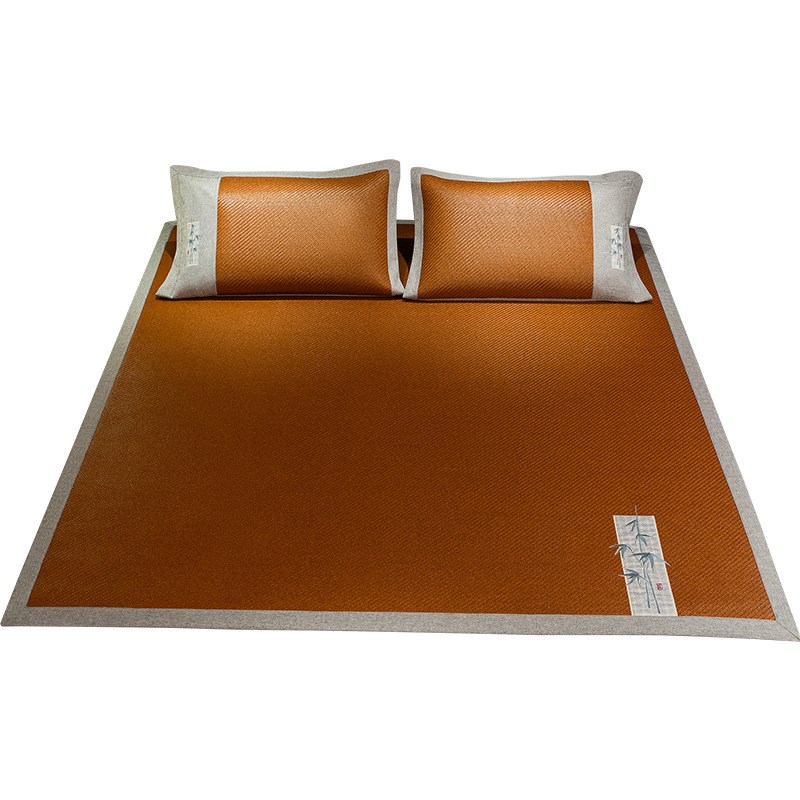 老席匠夏季新中式凉席三件套1.8米床 加厚藤席双人席1.5m空调席子