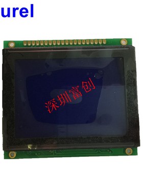 点阵屏12864 lcd显示屏电力高可靠 T6963C 蓝底白字LG128644