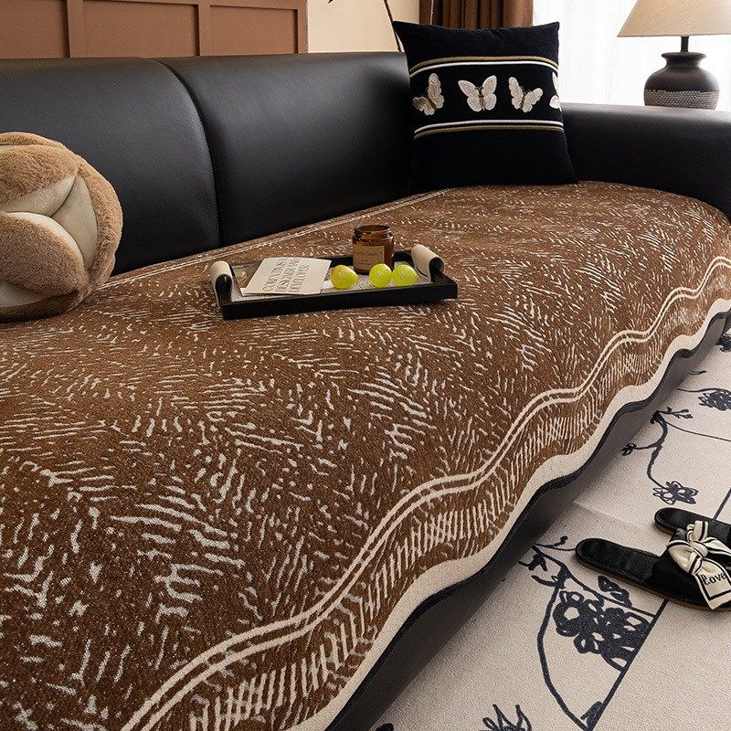 雪尼尔异形沙发垫四季通用防滑坐垫四人位直排一片式沙发盖布套罩,居家布艺,沙发套,淘宝优惠券,粉丝福利购,淘宝优惠卷