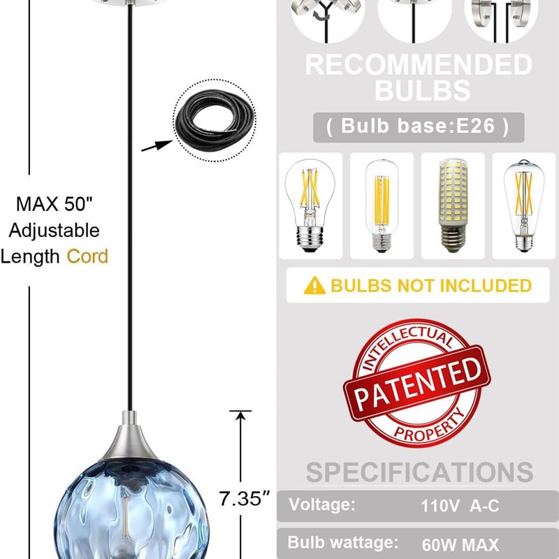 简约现代创意餐厅水纹灯罩圆球玻璃吊灯卧室艺术家用装饰灯饰中山