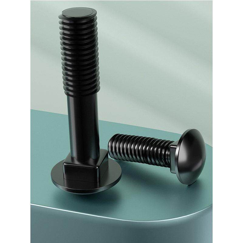 8.8级半圆头马车/马蹄螺丝方颈桥架螺栓货架丝大扁头螺钉M6---M24