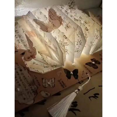 古风蝴蝶书灯立体书DIY自制手工材料包送女友男友七夕情人节礼物