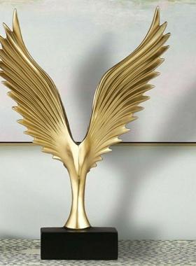 大鹏展翅鹰现代简约大展宏图创意家居小摆件客厅办公室酒柜装饰品