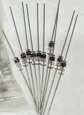1N270原装锗二极1N270检波二极管双黑环 玻封大体积DO-7 直插轴向