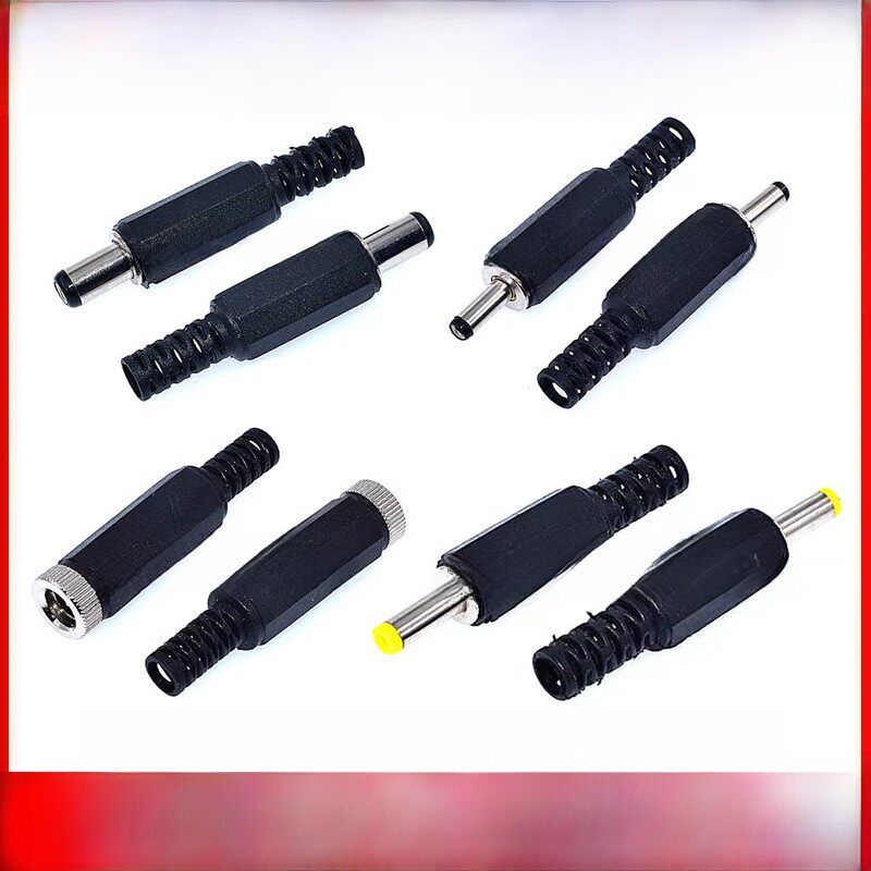 焊线式DC插头005 022B 002 5.5*2.1 2.5 3.5*1.3加长旋转电源插头