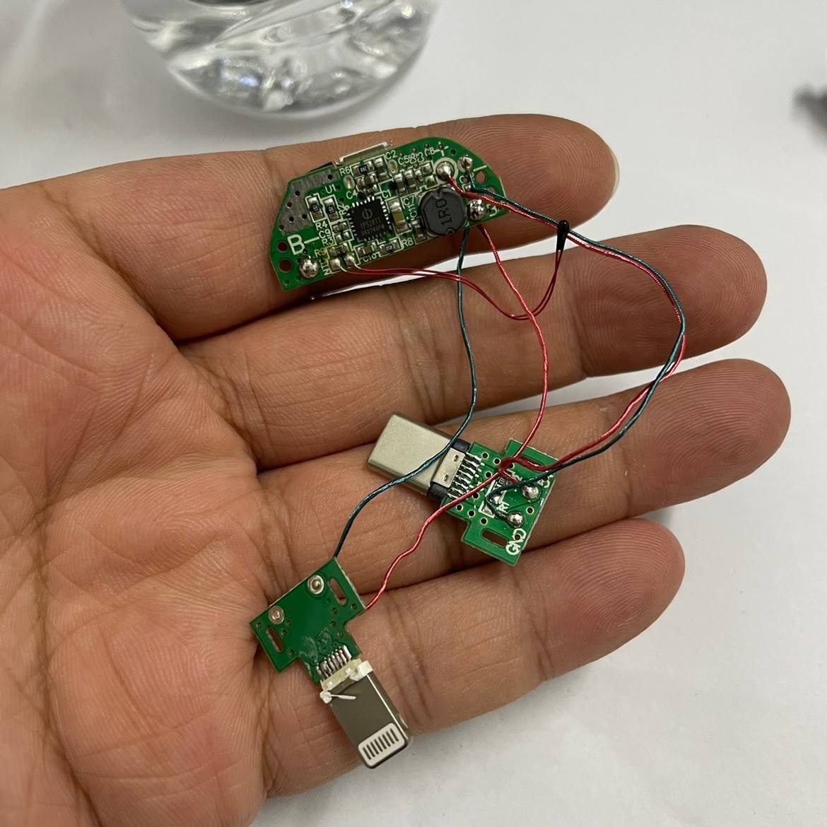 迷你充电主板 自带水果头C头 IP5207T方案 DIY研究价