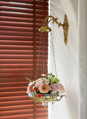 中古复古客厅法式壁挂墙上花器花园卧室阳台花篮盆装饰香薰扩香器