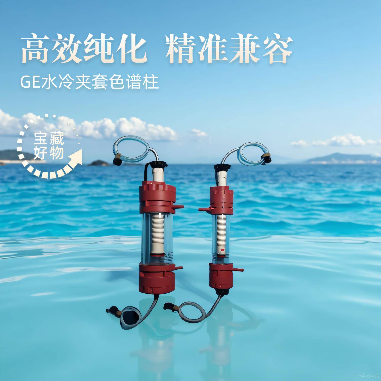 色谱柱GE蛋白纯化层析柱AKTA仪离子交换可调节适配器双层有机玻璃