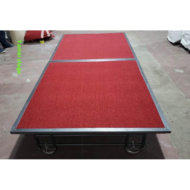 移动活动舞台酒店折叠舞台货架轮学校钢组装婚礼可调平台工厂