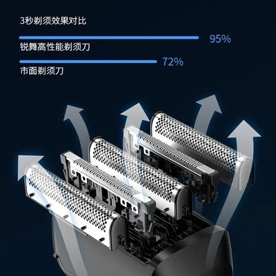 五刀头电动剃须刀往复式胡须刀刮胡子全身水洗刮胡刀充电电动
