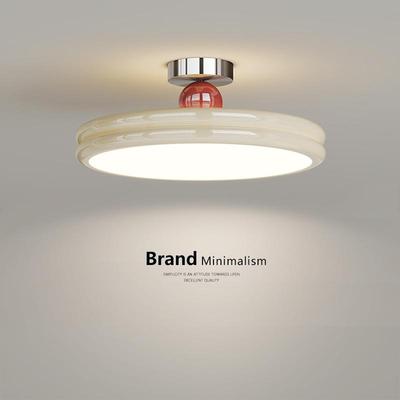 奶油风护眼卧室吊灯现代简约2025年新款中古高级感书房主卧吸顶灯