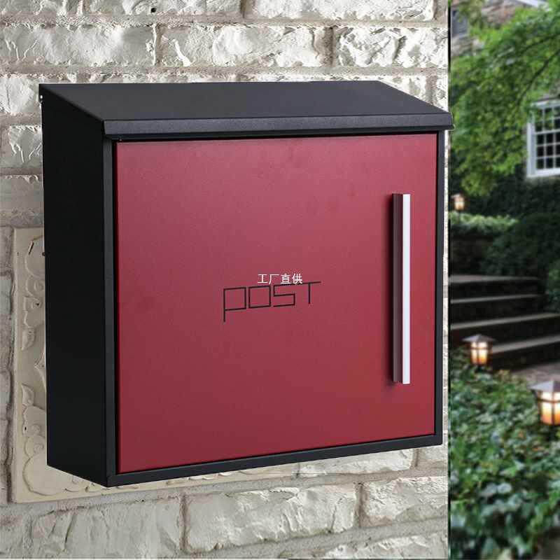 信报箱欧式现代别墅室外信箱大号意见箱户外信件箱创意不锈钢邮箱