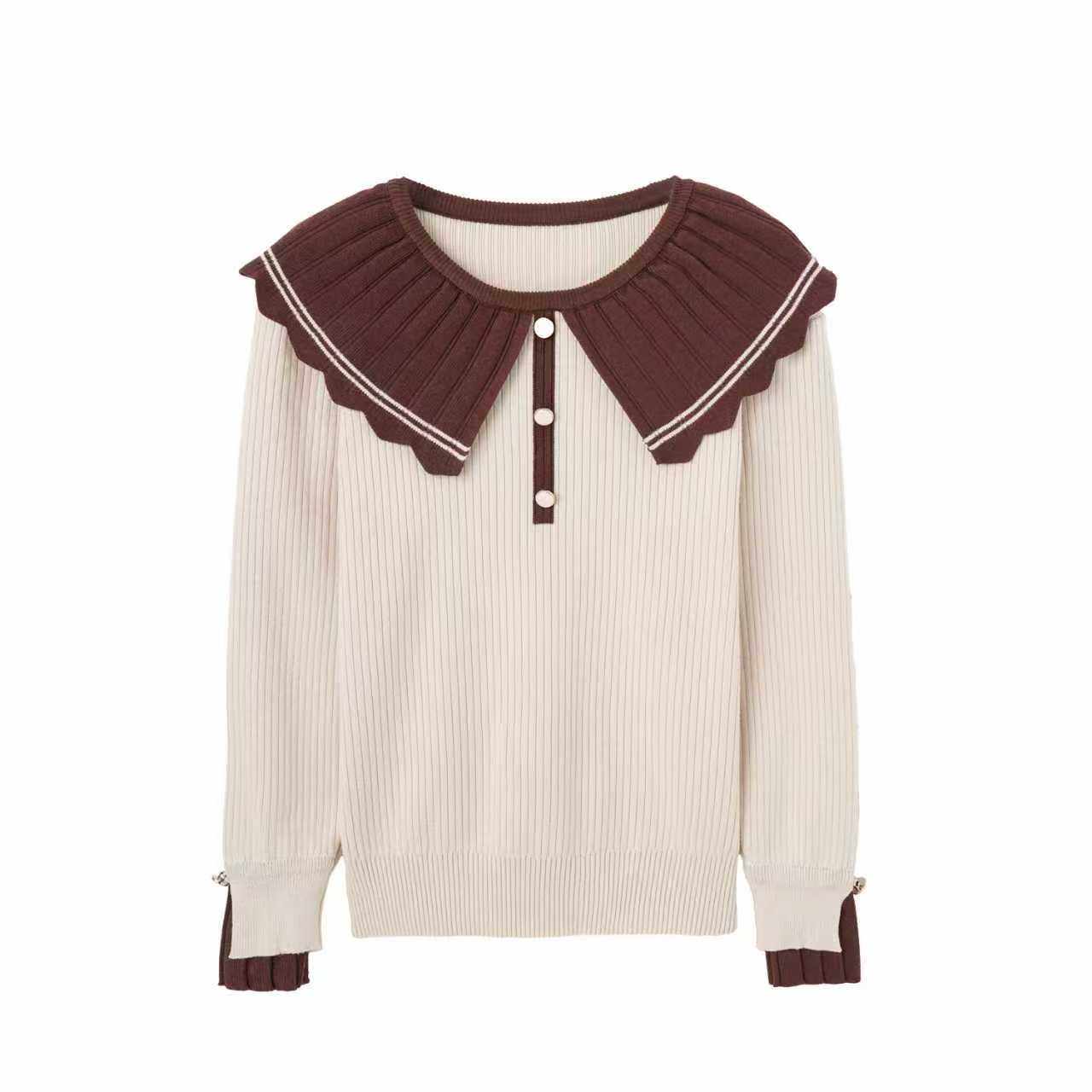 【玉米专享】娃娃领毛衣针织衫女88632#,女装/女士精品,毛针织衫,淘宝优惠券,粉丝福利购,淘宝优惠卷