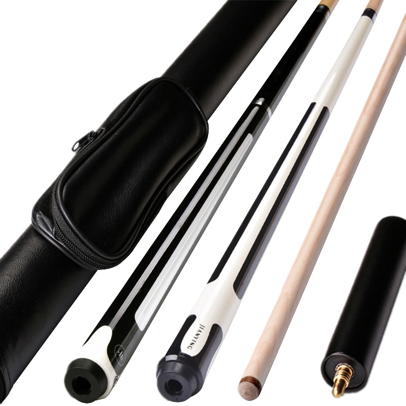 健英台球杆 大头小头中式黑8八球美式九球杆手工单支桌球杆 PA29