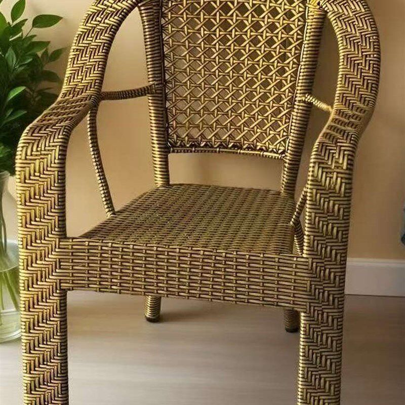 阳台休闲椅子藤椅凳子靠背扶手家用80岁老人椅庭院工厂手工编织椅,住宅家具,阳台椅,淘宝优惠券,粉丝福利购,淘宝优惠卷