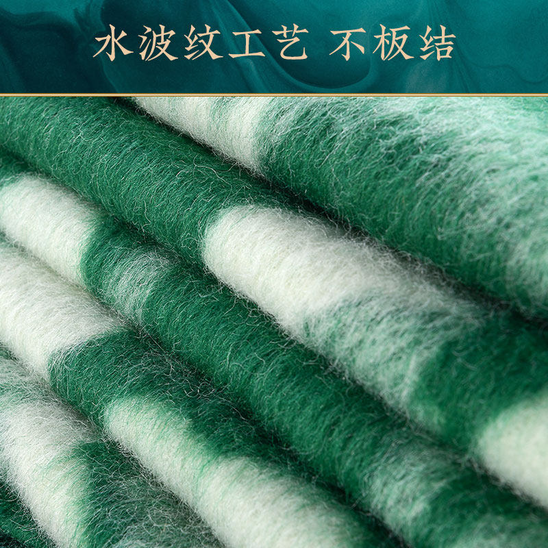 凤凰毛毯铺床上用纯羊毛小毯子结婚高级午睡沙发盖毯红色冬季加厚