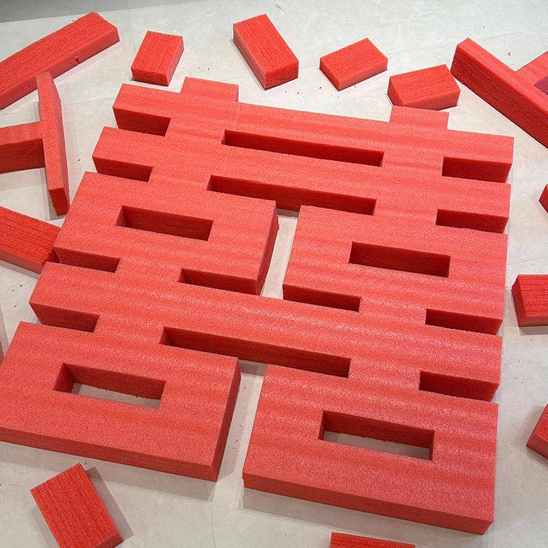 囍字泡沫结婚diy立体大喜字一米婚礼婚房布置装饰EPE珍珠棉泡沫板