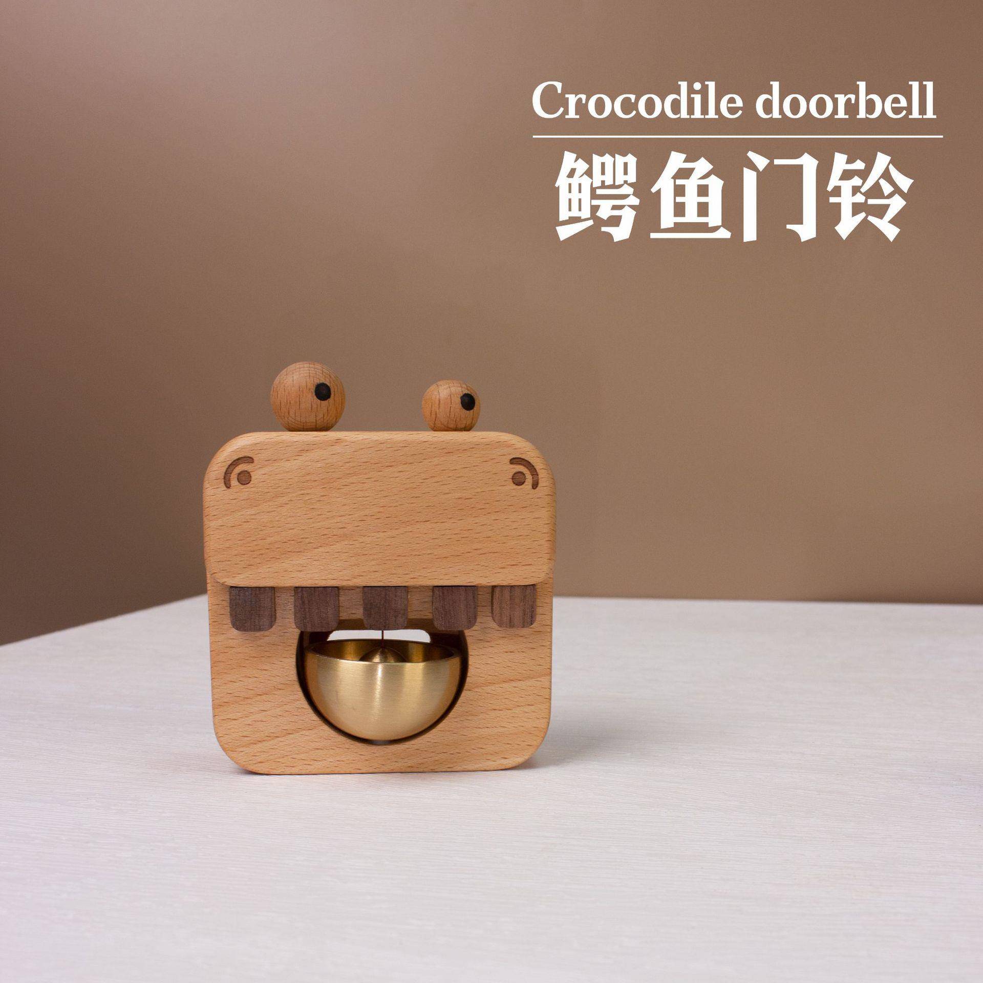 实木风铃多巴胺风铃吸门式门铃日式铜铃冰箱贴挂件入户乔迁门挂