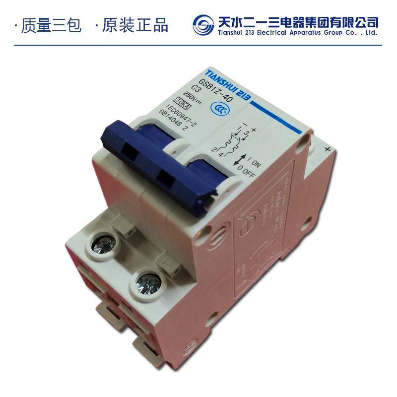 [直销 ]天水二一三直流小型断路器GSB1Z-40 2P/C40A