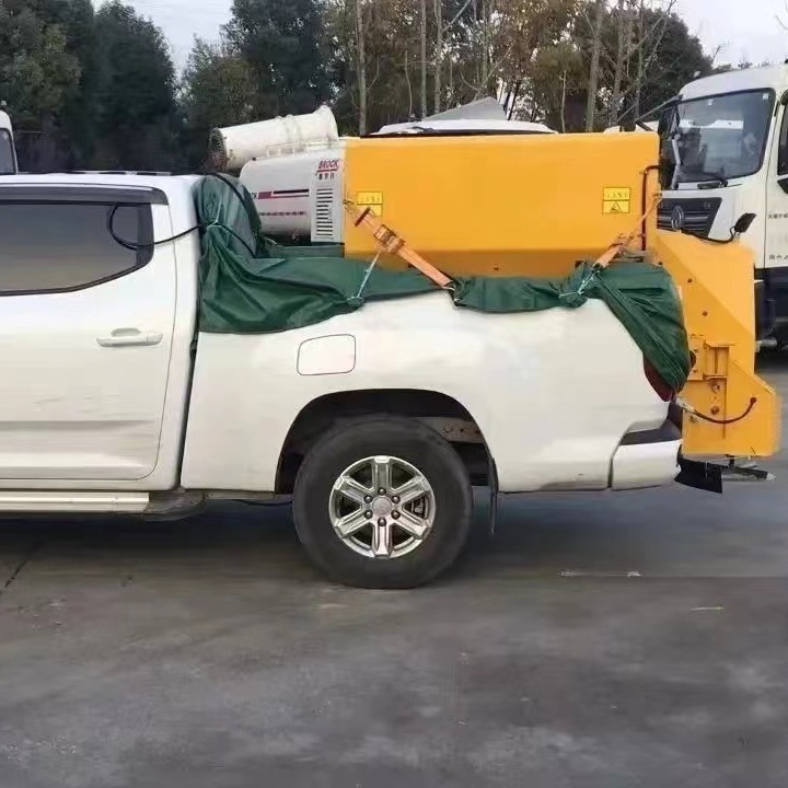 德申工业除冰电动撒布机 皮卡甩盘式融雪剂喷洒机 养护设备