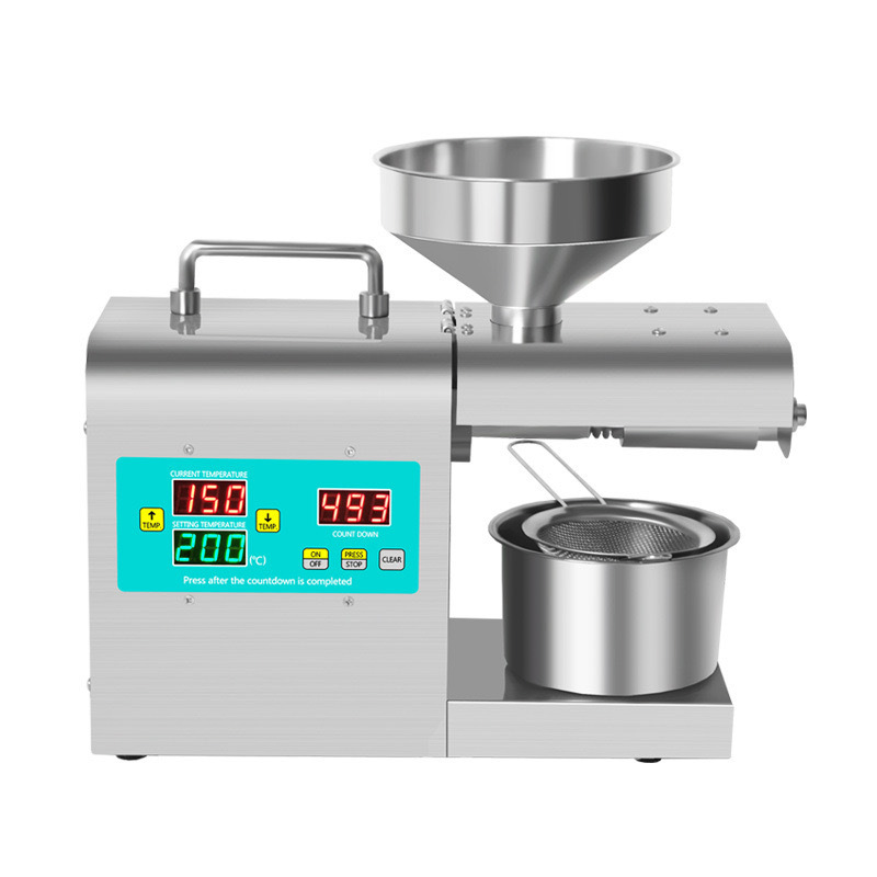 榨油机家用小型全自动多功能商用油渣花生新型炸油机器智能压油机