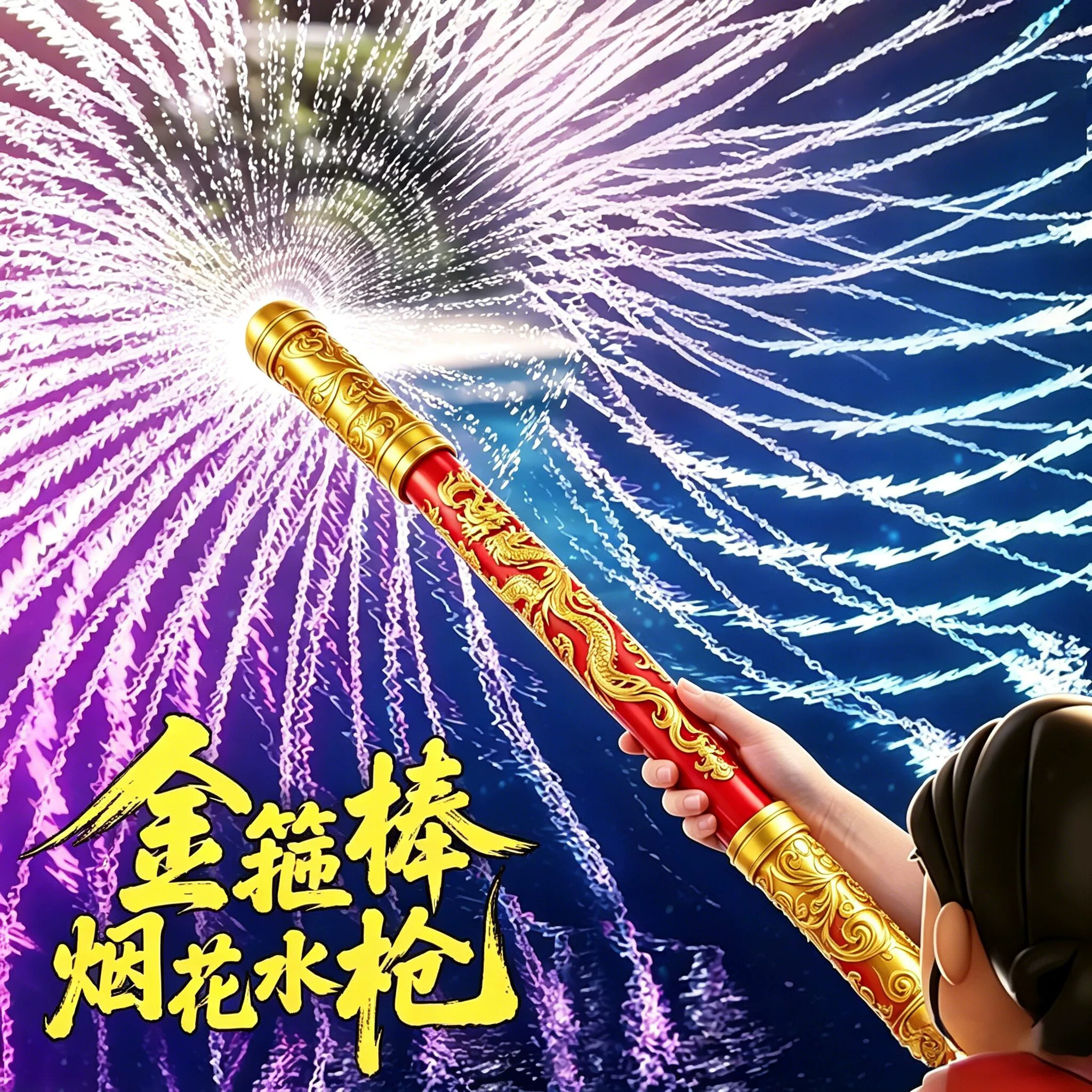 金箍棒烟花水枪儿童戏水玩水打水仗宝宝男孩海边沙滩必备神器玩具