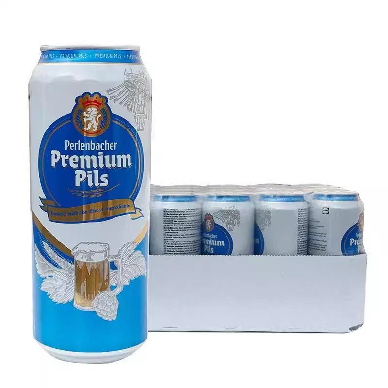 【Perlenbacher】德国进口佩巴赫啤酒经典皮尔森风味500ml*24罐