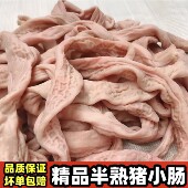 半熟猪小肠新鲜半成品商用预煮猪小肠火锅烧烤饭店商用小肠