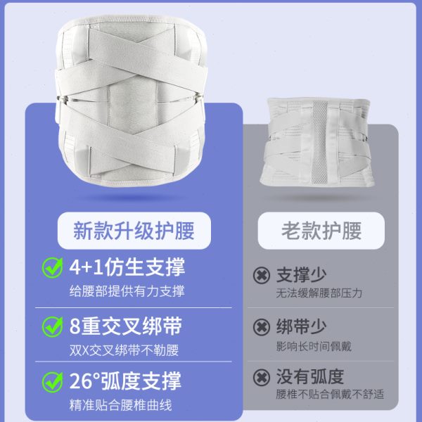透气护腰运动护腰带钢板支撑士女运动护腰