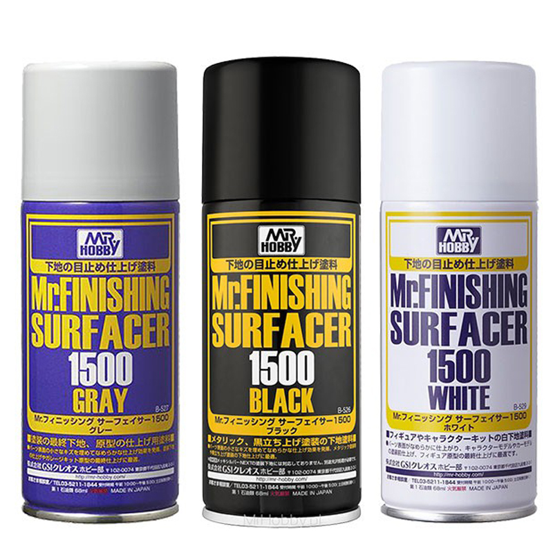 郡士水补土喷罐高达模型底漆灰/白/黑色B505 B506 B515 B519 B527