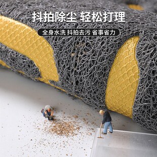 进门地垫大门口丝圈脚垫家用入户门出入平安门垫室内地毯门外耐脏