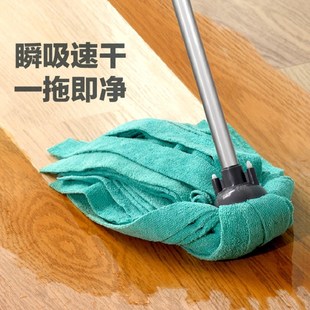 吸水干湿两用保洁物业商拖地老式 拖把墩布家用一拖净2025新款 布条