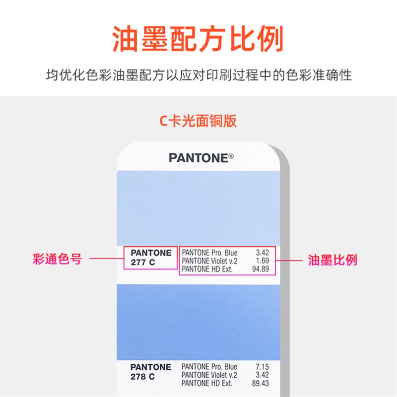 新版潘通色卡PANTONE国际标准单本C卡光面GP1601B彩通PMS配方指南