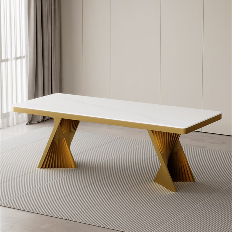 意式不锈钢桌脚桌腿支架大理石岩板餐桌脚书桌腿茶桌桌脚办公桌腿