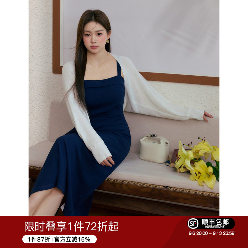 蓝语大码女装气质显瘦连衣裙图片