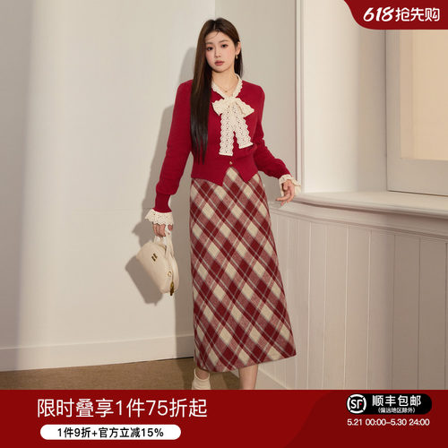大码女装蓝语气质显瘦套装