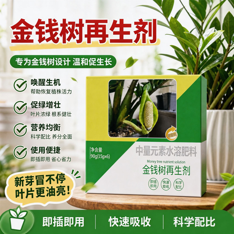 金钱树专用营养液黄叶急救爆芽